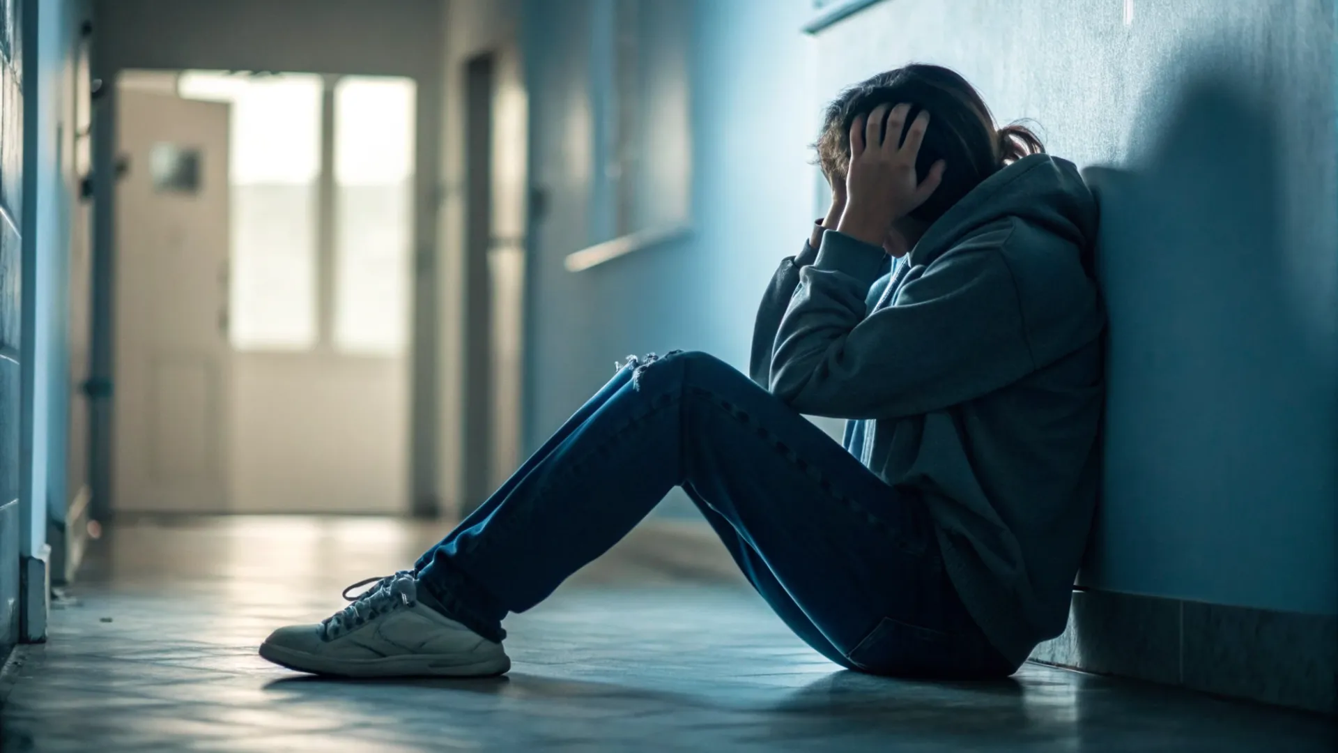 Worried person holding their head, likely experiencing burnout and emotional exhaustion.